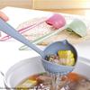 The 2 In 1 Kitchen Spoon Spoon Long Handle Plastic Colander Filter Tableware Hot Pot Spoon