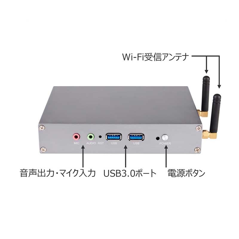 Настольный компьютер Мини ПК WPS Office с Windows 10 Маленький ПК GM-JAPAN Сверхлегкий Компактный Pro/Память 4 ГБ/SSD