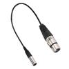 Mini XLR 3pin Male to XLR 3pin Female Aluminum Foil Shielded Copper Wire Audio Cable