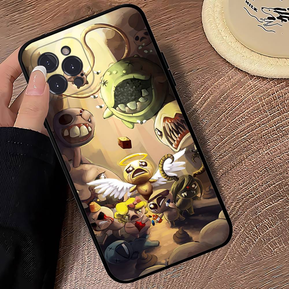 Чехол для телефона The Binding Of I-Isaac Black Мягкий для iPhone 16 15 14 13 11 12 17 Pro Max Mini Plus