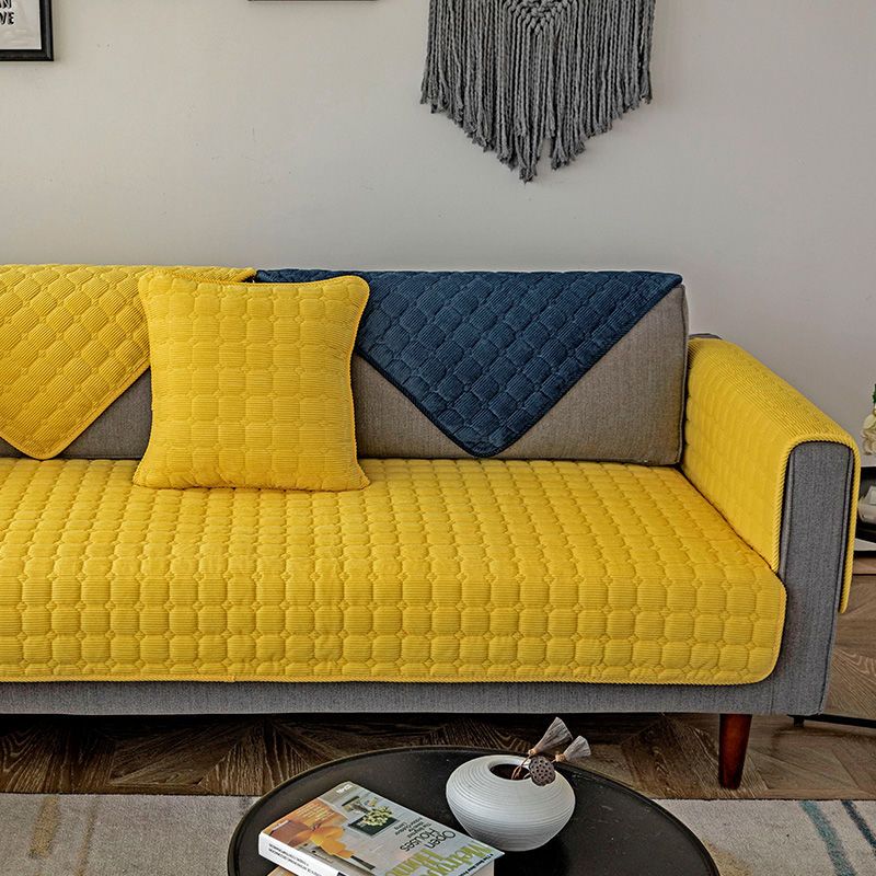 Сплошной цвет Нескользящий чехол для дивана, утепленный мягкий диван-полотенце для декора мебели для гостиной, чехлы для диванов, чехлы для диванов