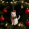 Yousheng Рождественский кулон 2D акриловый кот в рождественском венке шарм подвеска для автомобиля украшение для дома офиса вечеринок
