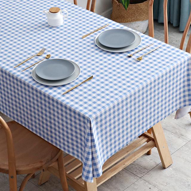 Rectangular Plastic Tablecloth Pvc Waterproof Antifouling Cover Outdoor Dining Table Cloth