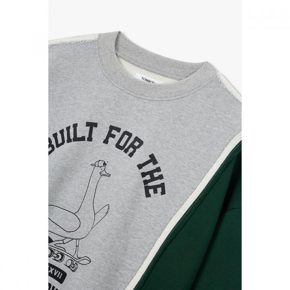 Studio Tomboy Color Detail Graphic Sweatshirt 9106122108ar