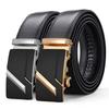 Genuine Leather Men's Automatic Buckle Cowhide Belt Alloy Buckle Business Casual Trousers Belt Middle Aged and Young Belt Men