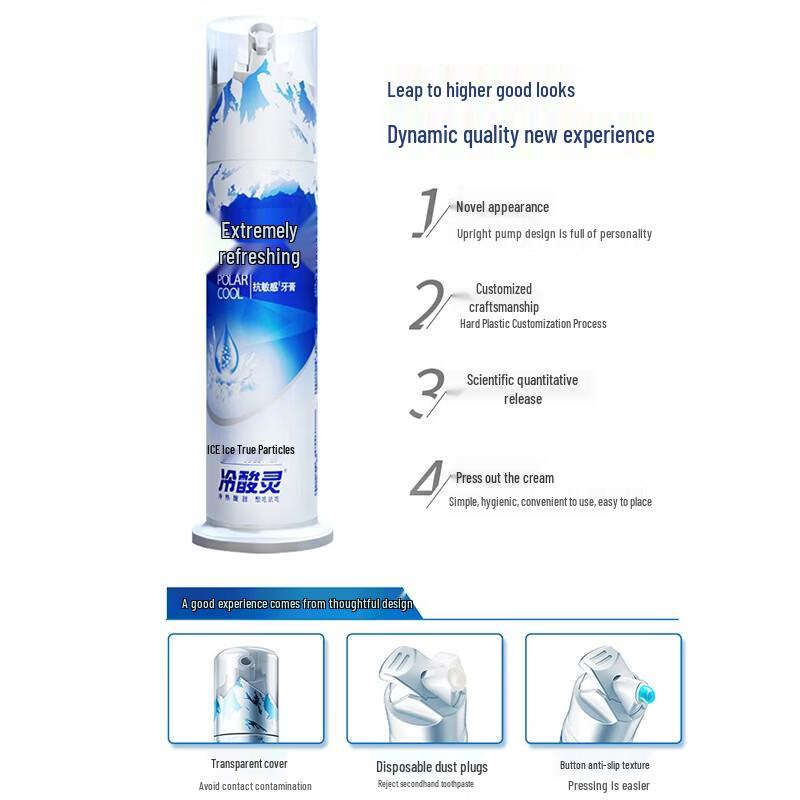 Зубная паста Lengsuanling Arctic Fresh с двойной защитой от чувствительности, с помпой