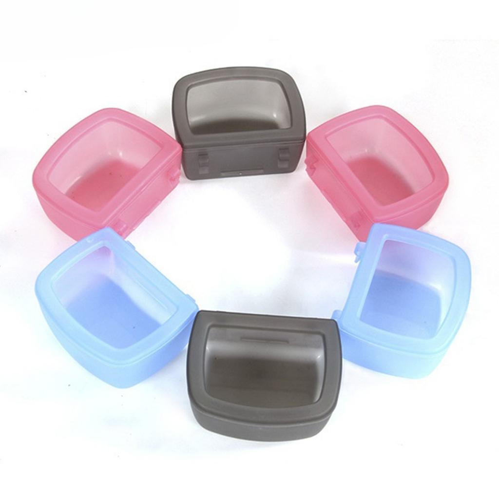 Непроливающаяся подвесная миска для воды для домашних животных для маленьких собак, надежная конструкция с крючком, пластиковая поилка, легко чистится, поилка для клетки, 2 шт.