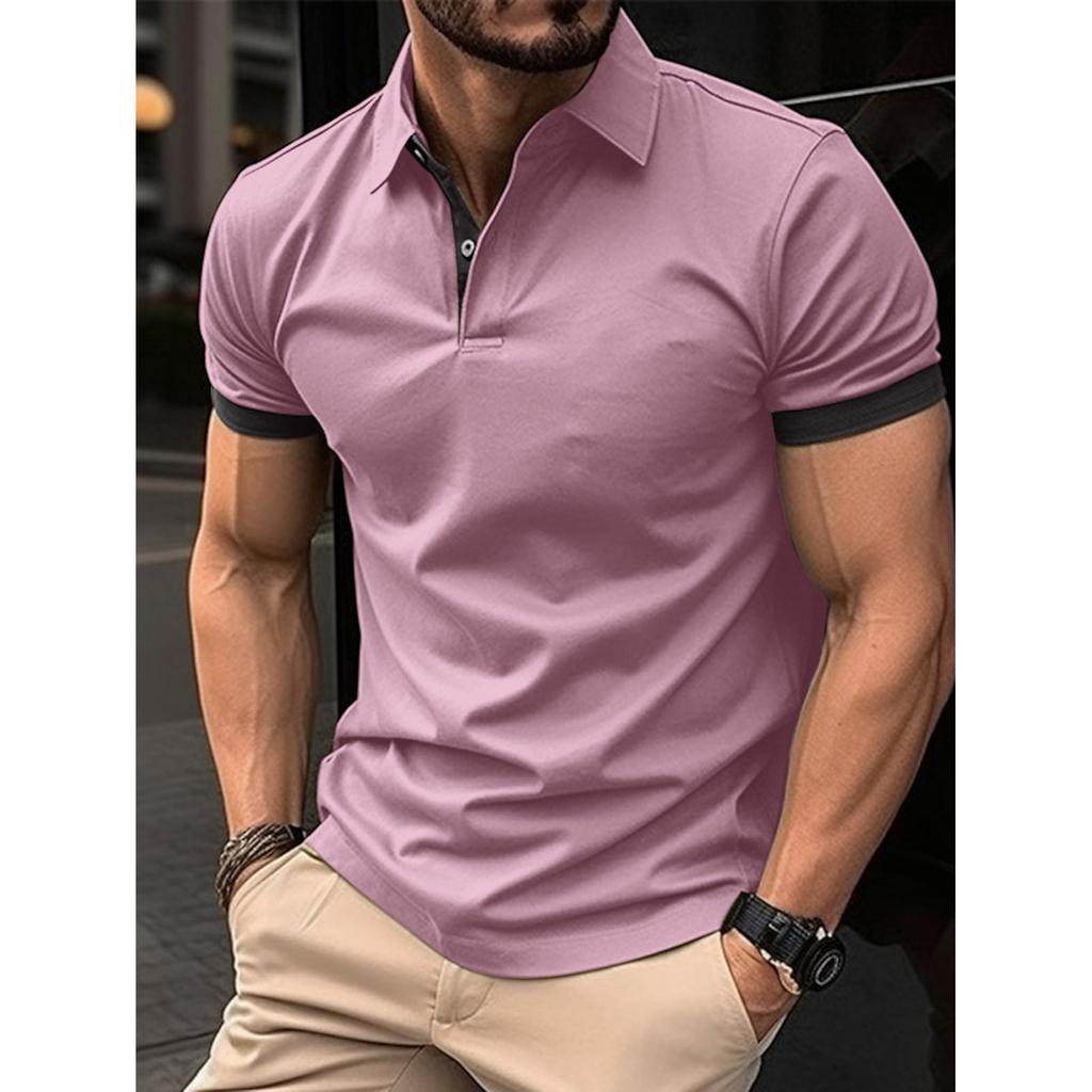 Мужская летняя мужская рубашка для гольфа с короткими рукавами, приталенная модная дышащая мужская рубашка для гольфа