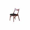 Feline Protruding Backrest-Shaped Rprotruding Backrest-Shaped Chair Vintage and Design Feature Seat Sturdy Wood Legs Ergonomic