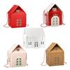 Рождественская Страна Чудес Коттедж Подарочная Коробка Многоразовая Праздничная Упаковка в Тему Домика Декоративная Памятная Коробка Зимнее Украшение для Дома