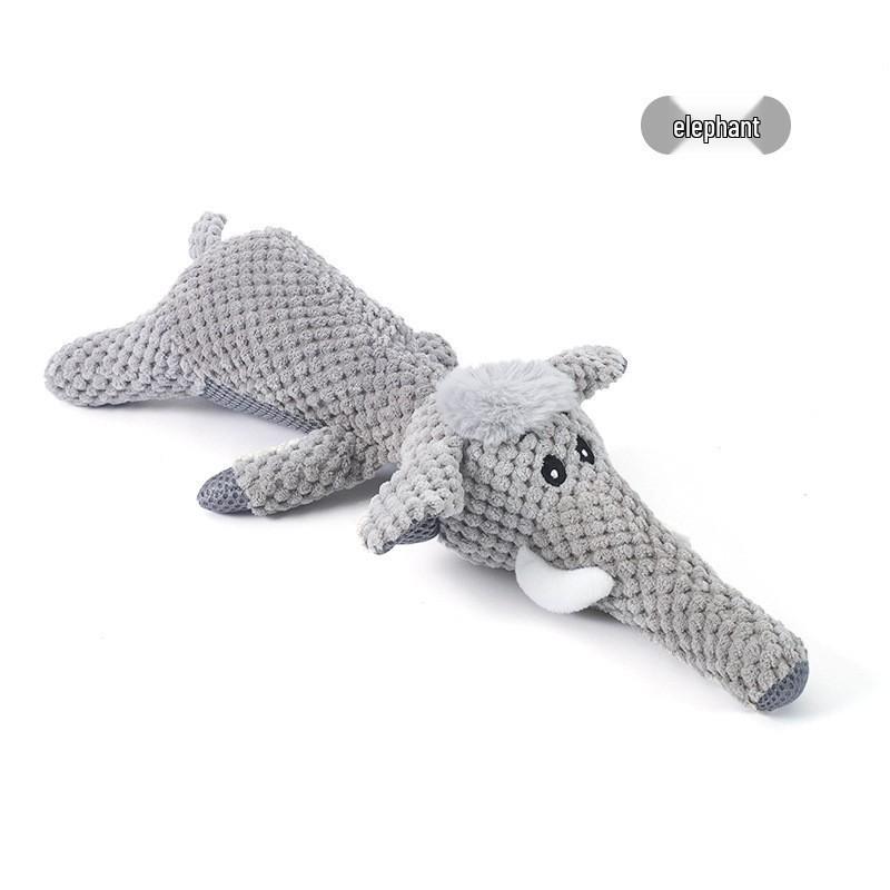 Interactive Cotton Rope Dog Toy with Plush & Sound Features