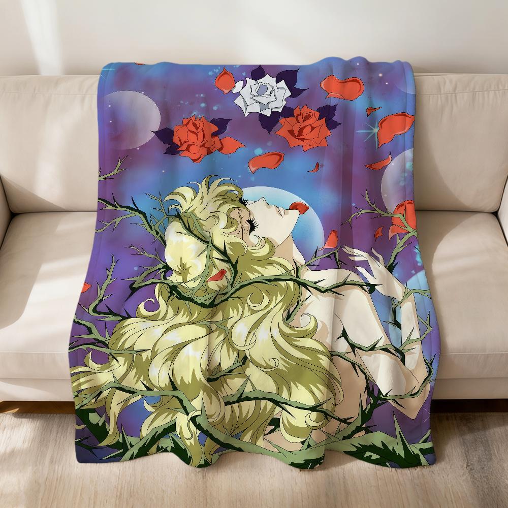 Аниме Роза Версаля Леди Оскар Фланелевое мягкое теплое плюшевое одеяло диван гостиная питомец дом спальня подарок дом Автомобильное портативное