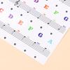 1Pc Piano Keyboard Stickers For 37 49 54 61 88 White And Black Keys Music Electronic Piano Keyboard Note Stickers