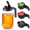 Wide Mouth Mason Jar Flip Lids with Silicone Seal BPA-Free Durable Airtight Pouring Spout Cover Mason Jar Lid