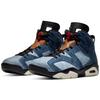 Мужские кроссовки Air Jordan 6 Retro Washed Denim Black Sail-Varsity-Red CT5350-401