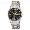 Temeis Men'S Watch Waterproof Luminous Double Calendar Men'S Quartz Watch Rhombus Glass Watch