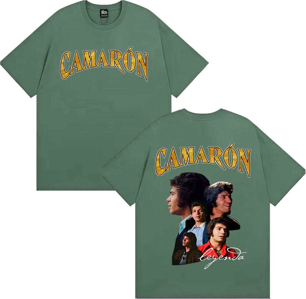Rock Band Camarón De La Isla Album Merch T-shirts for Men Women Fashion Retro Short Sleeve T Shirt Oversized 100% Cotton T-shirt