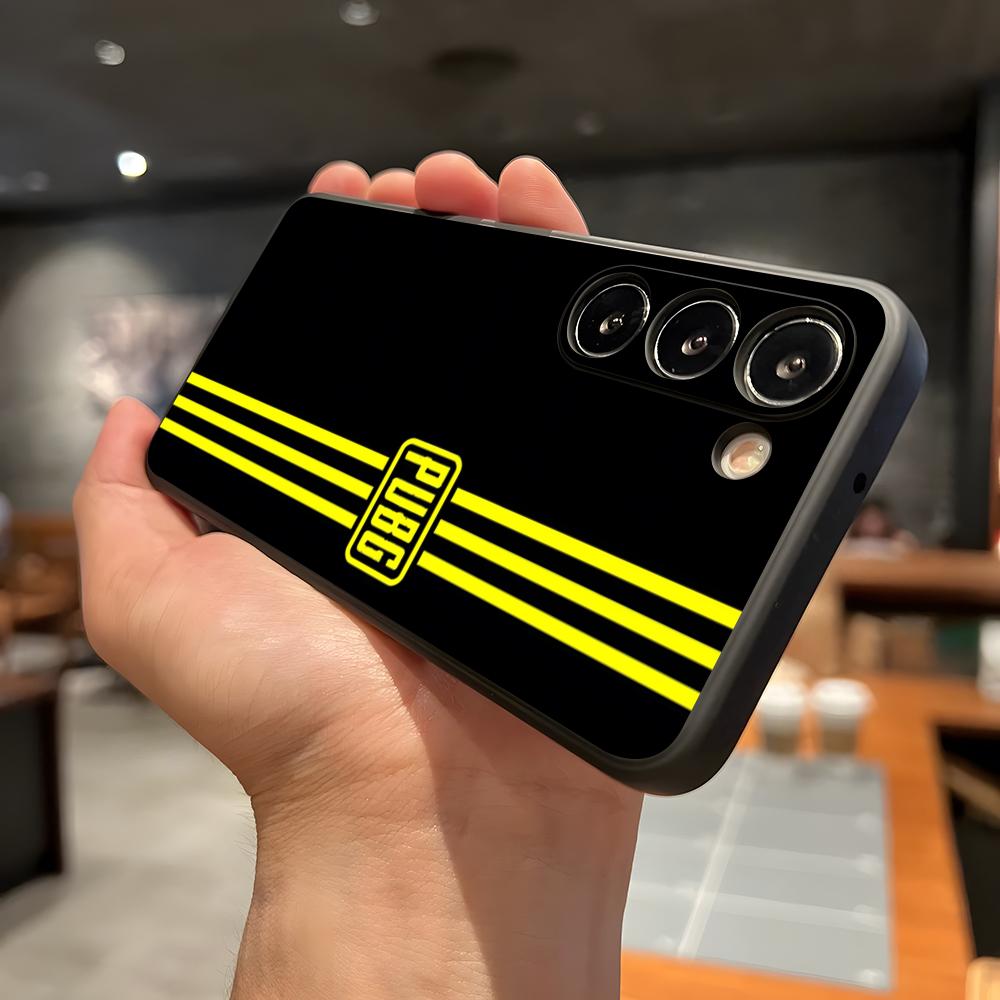 Чехол для телефона P-Pubg G-Game для Samsung A56 A36 A26 A16 A15 A25 A35 A55 A14 A34 A24 A54 Черный Мягкий