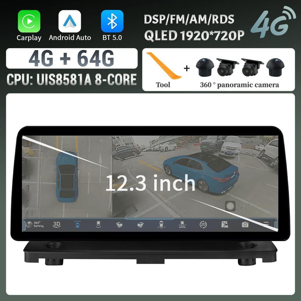 Автомобильное радио Carplay панель Мультимедиа 4G GPS BT Android 14 Навигация Автомобильные стереосистемы для VOLVO XC90 2004-2013 12,3-дюймовый экран Стерео