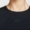 Nike Удобная Модная Простая Универсальная Однотонная Футболка с Коротким Рукавом Женские Топы Черный HQ8080-011