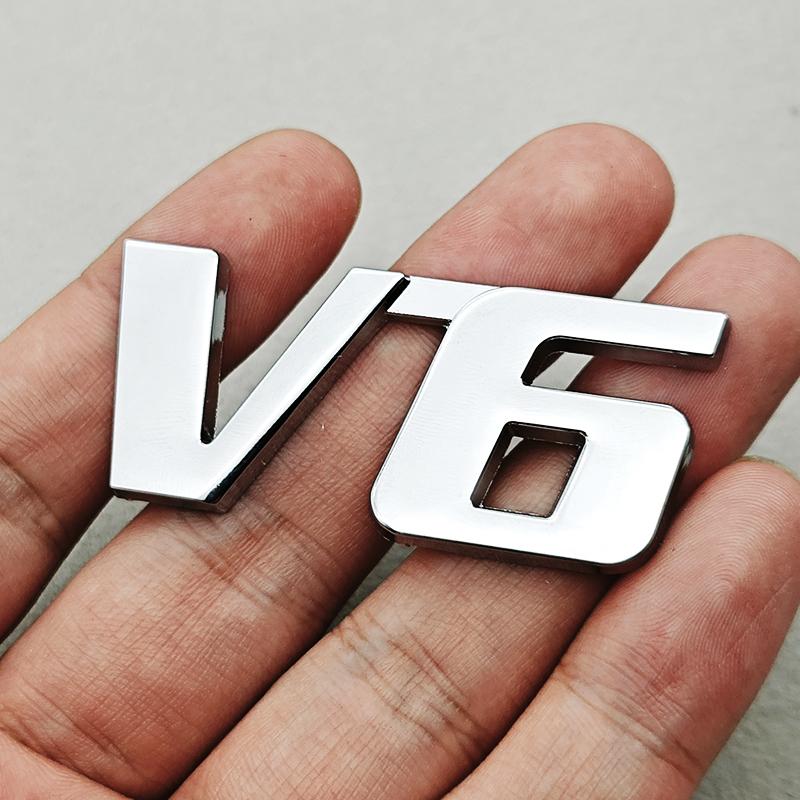 3D Металлическая Наклейка Логотип на Автомобиль V6 4WD Задний Значок Багажника Крыла Боковой Эмблема Наклейки Для Toyota Tundra Tacoma Land Cruiser Highlander
