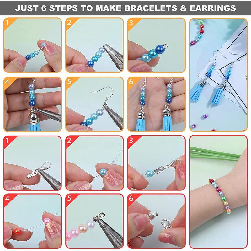 1960 шт. 6 мм бусины из АБС-пластика для изготовления ювелирных изделий, 28 цветов, хрустальные бусины из драгоценных камней, изготовление браслетов, круглые ремесленные бусины, сделай сам, ожерелье, браслет, принадлежности для изготовления ювелирных изделий