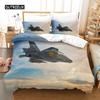 Airplane Fighter Duvet Cover Sky Flying Fighter Bedding Set for Kids Teens Boys Modern Cool Airplane Theme Bedroom Decorations