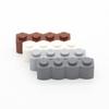 70 шт. MOC 30137 Кирпич модифицированный 1x4 с профилем бревна Строительный блок Классическая деталь Архитектура Совместимый с аксессуаром для игрушек