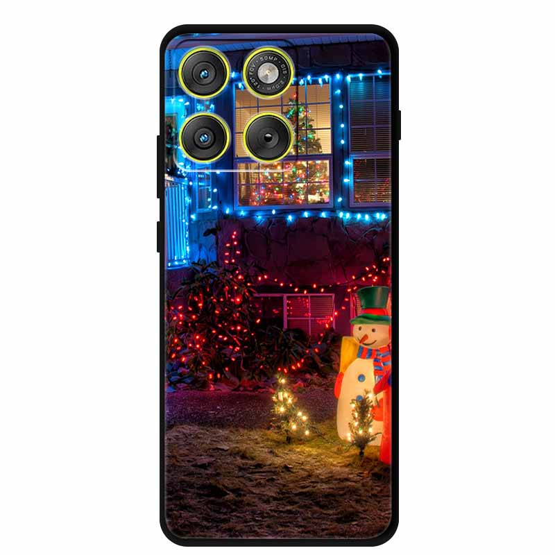 Рождественские чехлы для телефона Motorola Edge 70 5G, силиконовый мягкий задний чехол, Рождественская елка для Moto X70 Air 5G Edge70, задняя крышка