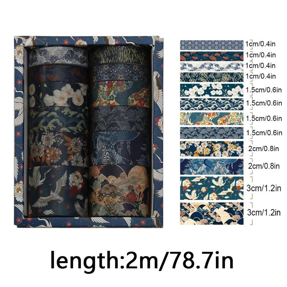 12Rolls DIY Decorative Tape Rolls Scrapbooking Wrapping Washi Tape Washi Tape Set DIY Projects