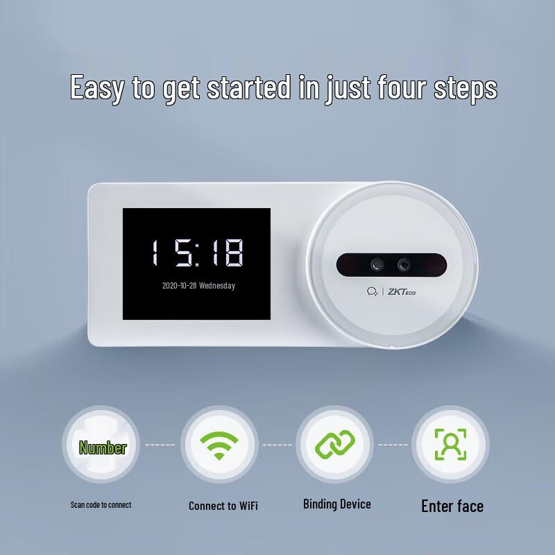 ZKTECO ZK-F3 Face Recognition Time Clock CN plug (adapter included)