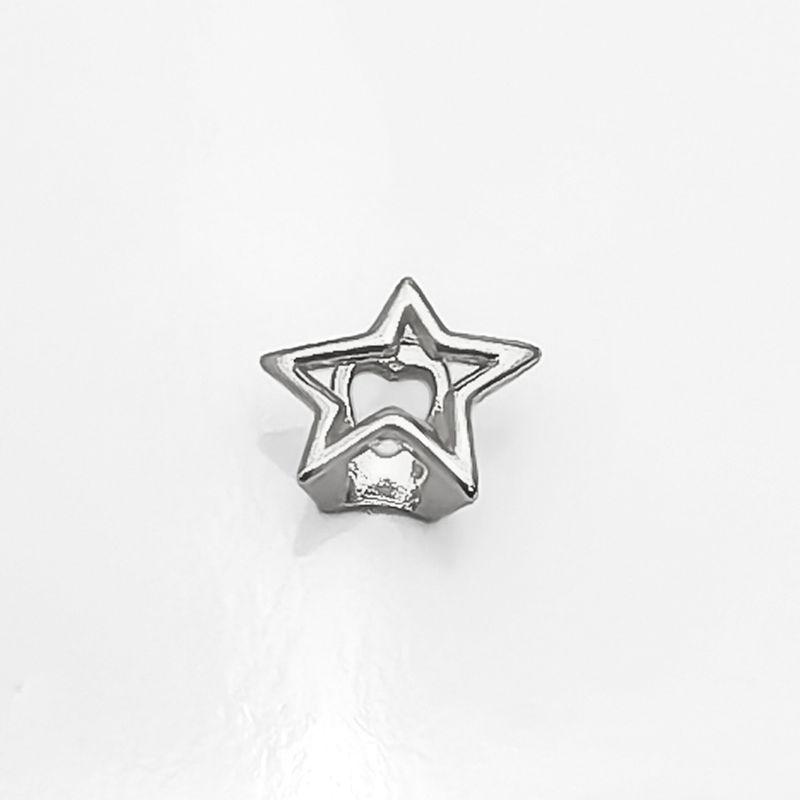 European and American Niche Design Hollow Five-Pointed Star Grillz Hip-Hop Minimalist Star Tooth Jewelry Hip Hop Grill