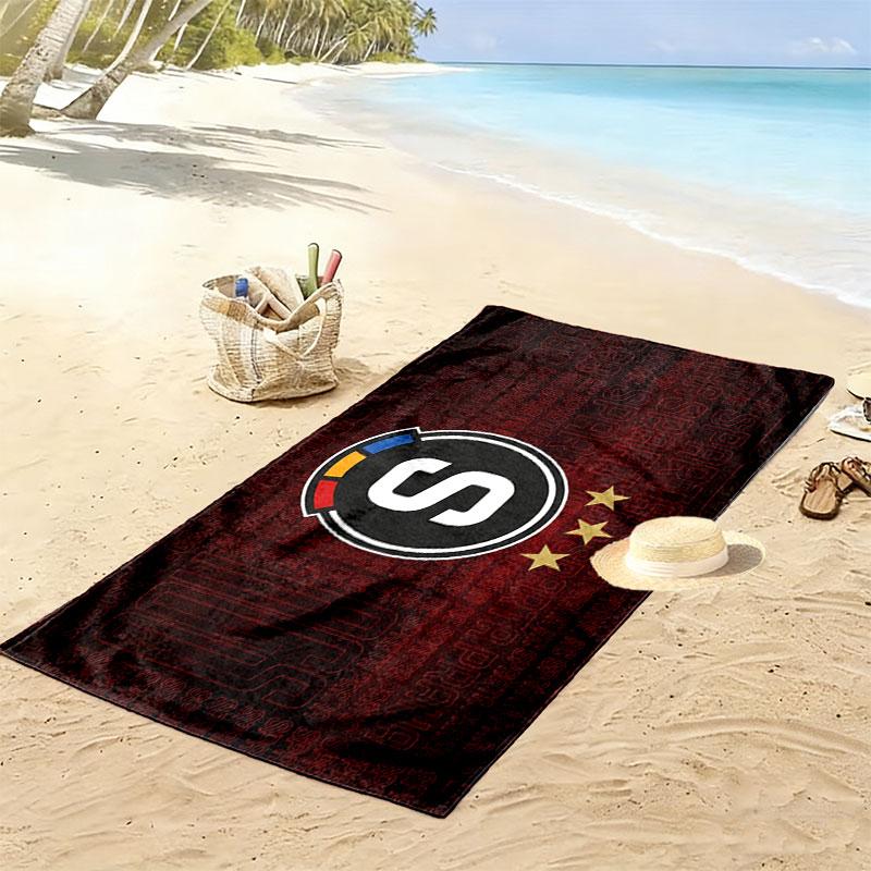 Sparta Prague Print Beach Towel, Large Soft Quick Dry Towel for Beach Camping Swimming