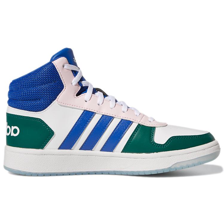 adidas Кроссовки Hoops 2.0 Mid 'Белый Королевский Синий' Женские GY5900