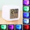 Digital Clock Multifunctional Temperature Display Alarm Clock Square Color Changing Electrical Alarm Clock for Office