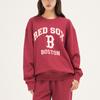New MLB Sweatshirt Unisex Dark Burgundy 3AMTV0134-43WID