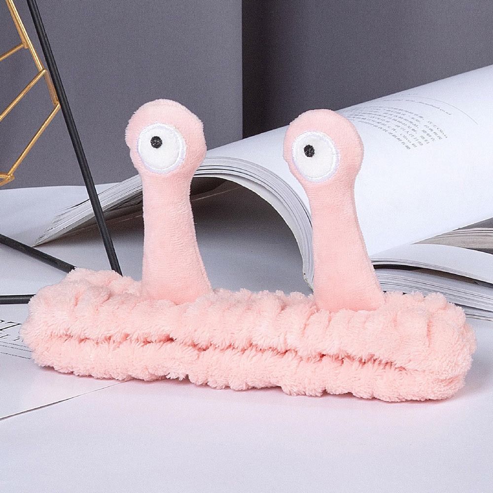 Эластичная повязка на голову в виде улитки с рисунком кораллового флиса, аксессуары для волос, милая повязка для волос в стиле спа для женщин и девочек