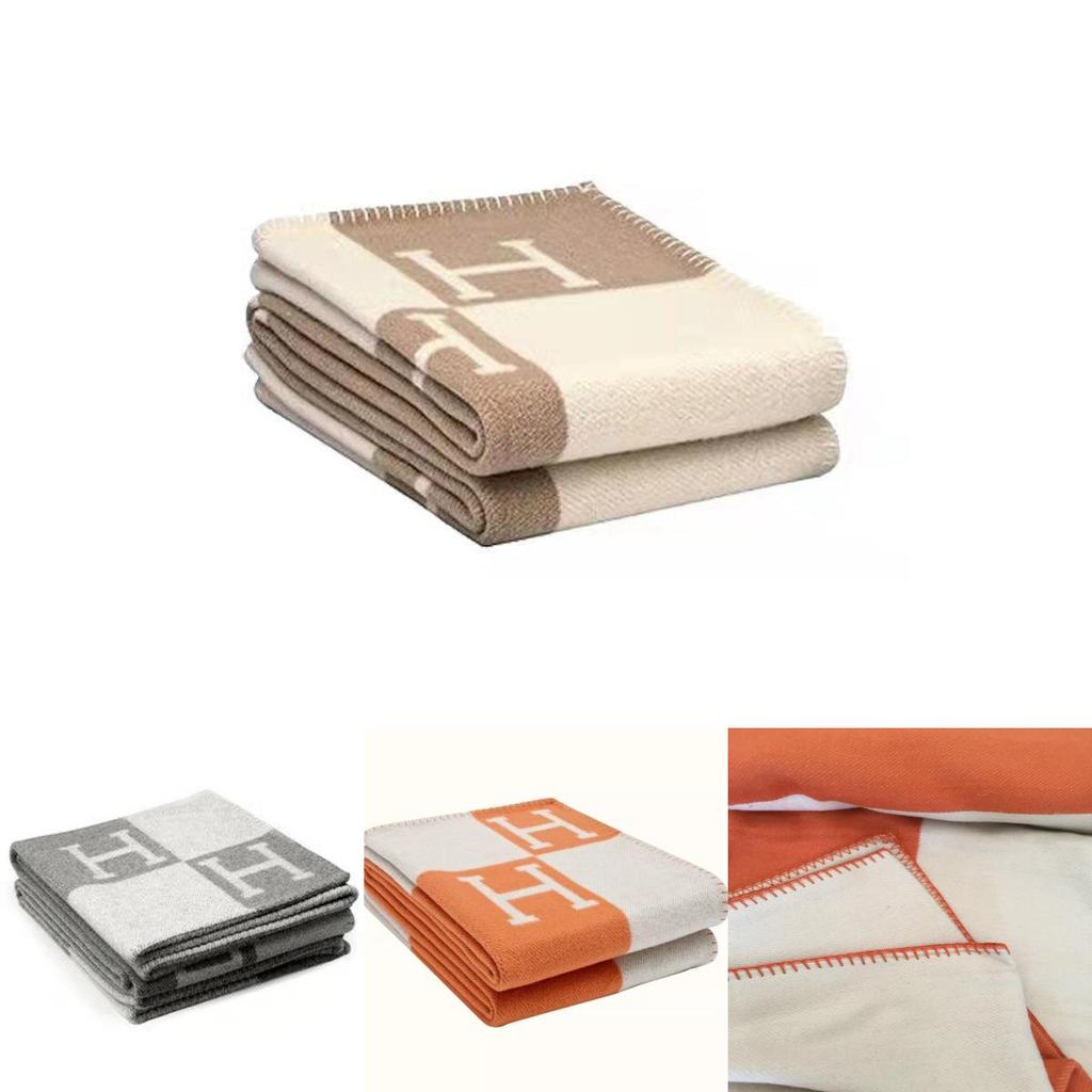 Премиальное зимнее шерстяное одеяло мягкое уютное H-дизайн дорожные покрывала несколько цветов