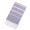 Turkish Cotton Sand-Resistant Striped Beach Shawl/Towel with Tassels