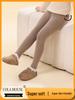 100% Pure Wool Girls' Leggings - Warm Autumn/Winter Pants, Solid Color Korean Style