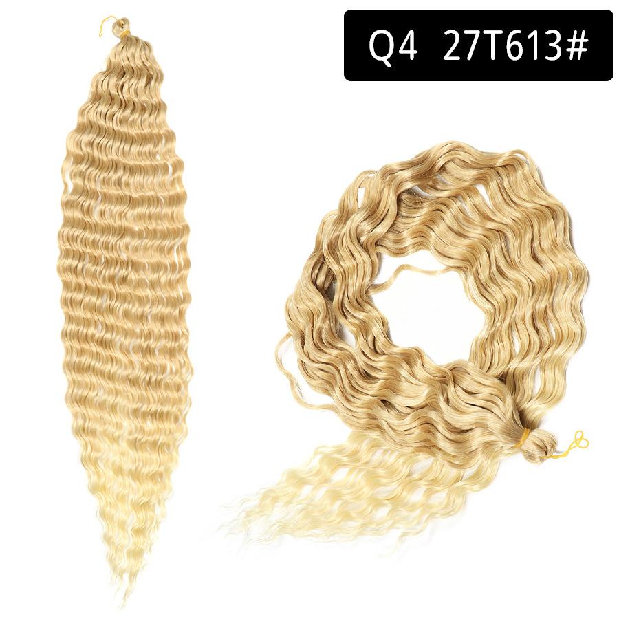 Ocean Deep Wave Kanekalon Crochet Hair 30 inch 120g Long Ombre Synthetic For Women