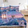 Elsa'S Winter Fantasy Print 3Pcs Bedding Setduvet Cover With 2 Bedropillowcase Home Birthday Gift