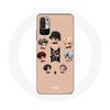 Case for Xiaomi Redmi Note 10 5G BTS TinyTAN Animation Poster RM Jin Suga J-Hope Jimin V And Jungkook
