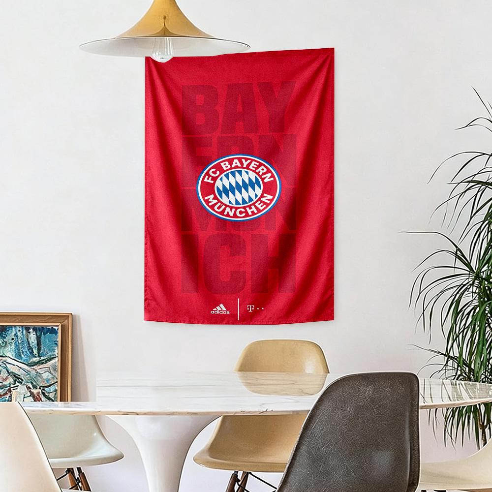 Fc Bayern Wall Decor Tapestry Art For Pet Memorial Birthdaywedding Party Backdrop Family Gift