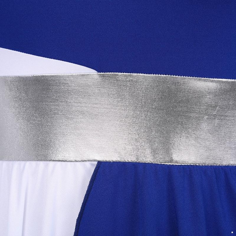 Женское танцевальное платье с цветными блоками, без рукавов, с круглым вырезом, асимметричным подолом, для выступлений, для вечеринок