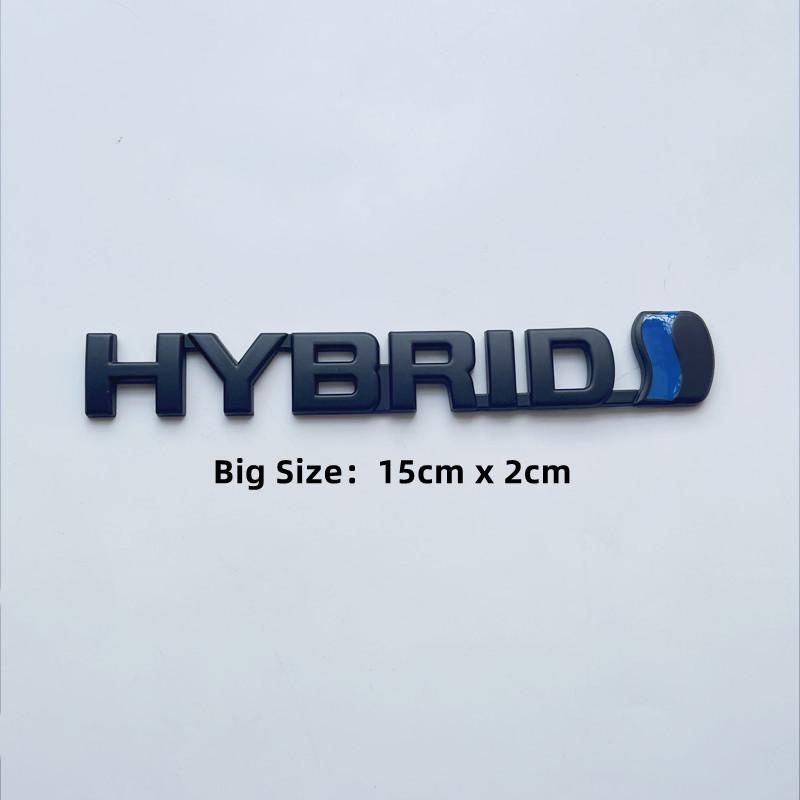 dclky10 3D Metal HYBRID Logo Side Fender Rear Trunk Emblem Badge Car Sticker Decals For Toyota Prius Camry Crown Auris Rav4s TRD