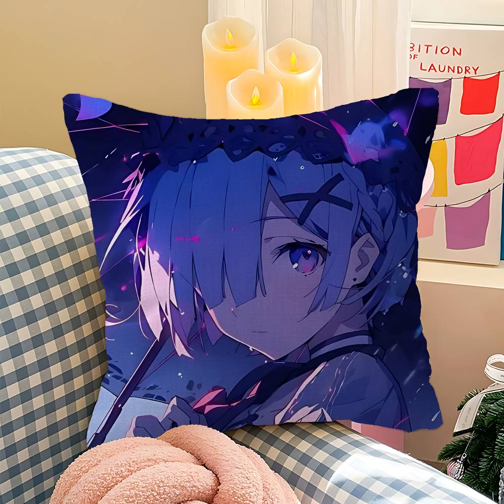 Re Zero Аниме Кленовый Дизайн Наволочка Счастливый Осенний Урожай Декор Праздничный Декораци Наволочка