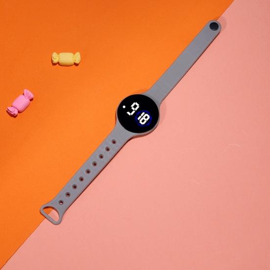 Детские светодиодные цифровые часы с круглым циферблатом, водонепроницаемые часы для плавания, регулируемый силиконовый ремешок, точное время, четкий дисплей, детские студенческие наручные часы