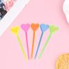 50шт фруктовая палочка пластиковая вилка вилка для кондитерских изделий многоразовая фруктовая десертная вилка для фруктов