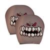 Skull Car Headrest Covers Spooky Print Auto Seat Head Rest